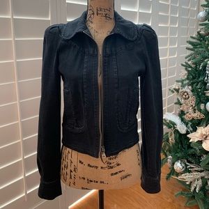 Paige Jean Jacket Faded Black Size M